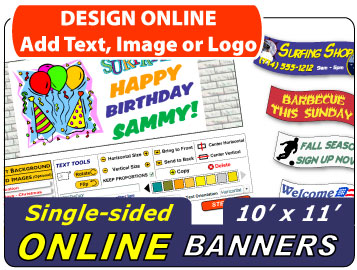 Design Your 10x11 Banner Online