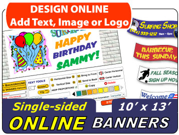 Design Your 10x13 Banner Online