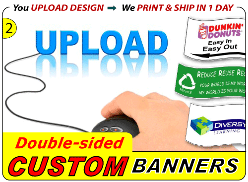 Upload Your Double-sided Banner Design