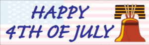 Happy 4th of July Banner - Design 1