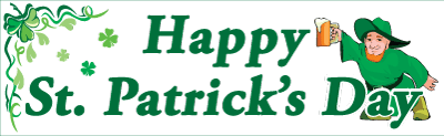 Happy St. Patrick's Day Banner (Design #1)