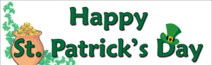 Happy St. Patrick's Day Banner (Design #2)