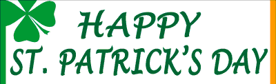 Happy St. Patrick's Day Banner (Design #3)
