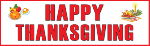 Happy Thanksgiving Banner (Design #4)