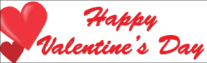 Happy Valentine's Day Banner (Design #1)