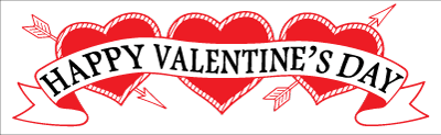 Happy Valentine's Day Banner (Design #2)
