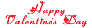 Happy Valentine's Day Banner (Design #3)