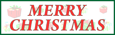 Merry Christmas Banner (Design #2)