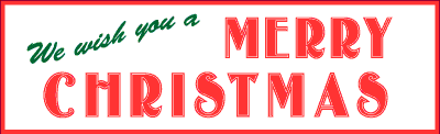 We Wish You a Merry Christmas Banner
