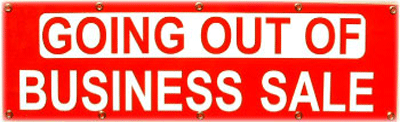 Going Out Of Business Sale Banner