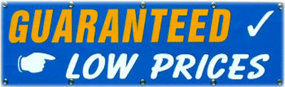 Guaranteed Low Prices Banner