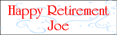 Happy Retirement Banner (Design #1)