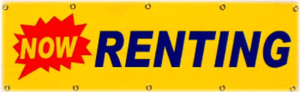 Now Renting Banner