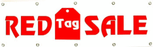 Red Tag Sale Banner