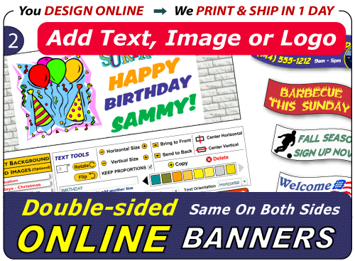 Design Your Double-sided Banner Online
