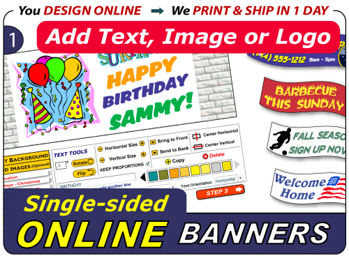 Design Your Single-sided Banner Online