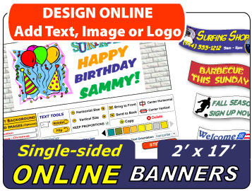 Design Your 2x17 Banner Online
